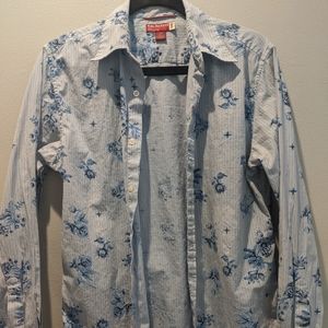 Men's Guess Button Down Long Sleeve Shirt